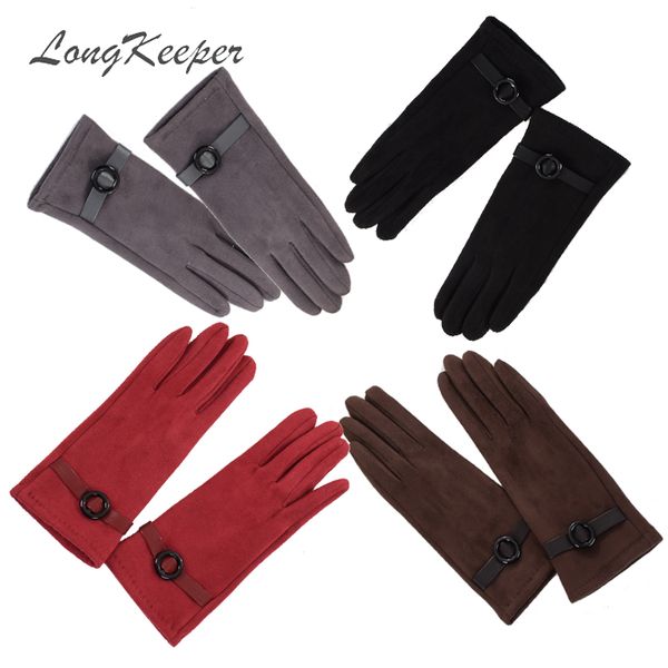 suede touch screen gloves women elegant black red winter warm mittens female full fingers guantes mujer luvas, Blue;gray
suede touch screen gloves women elegant black red winter warm mittens female full fingers guantes mujer luvas, Blue;gray