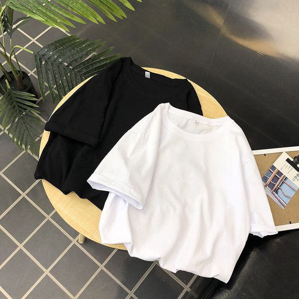 2020 summer short sleeve t-shirt men's solid color crew neck base shirt loose-fit korean-style trend versatile half sleeve t-shi, White;black
2020 summer short sleeve t-shirt men's solid color crew neck base shirt loose-fit korean-style trend versatile half sleeve t-shi, White;black