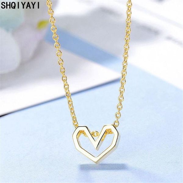 shqiyayi necklace with heart pendant for women fashion jewelry wedding gift korea trendy bijoux prevent allergy 329, Silver
shqiyayi necklace with heart pendant for women fashion jewelry wedding gift korea trendy bijoux prevent allergy 329, Silver
