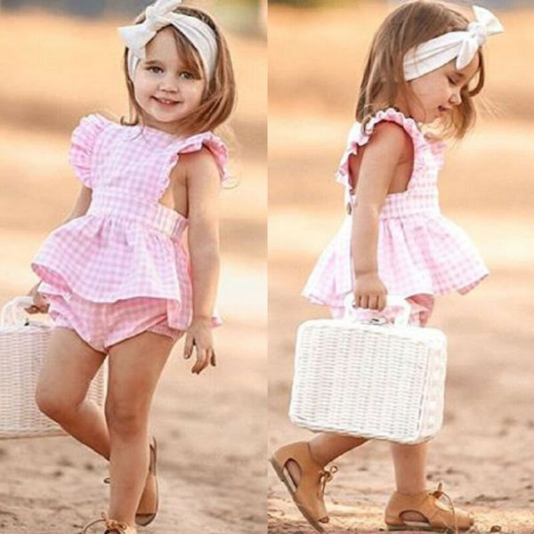toddler kid baby girl ruffle dress shorts check outfits set clothes sunsuit, White
toddler kid baby girl ruffle dress shorts check outfits set clothes sunsuit, White