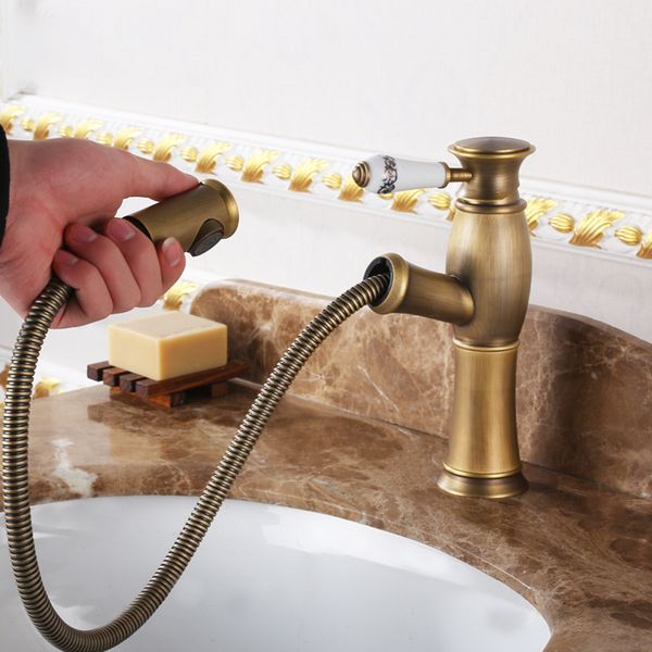 antique brass pull-out basin sink faucets home bathroom cold water mixer built-in filter tap european l hardware
antique brass pull-out basin sink faucets home bathroom cold water mixer built-in filter tap european l hardware