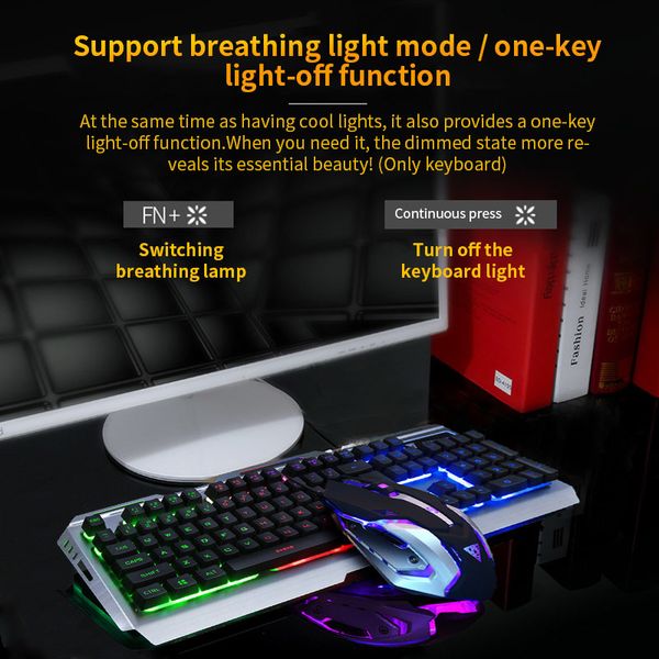 v1 usb wired ergonomic backlit mechanical touch gaming keyboard mouse set keyboard mice combo adjustable colorful keyboard
v1 usb wired ergonomic backlit mechanical touch gaming keyboard mouse set keyboard mice combo adjustable colorful keyboard
