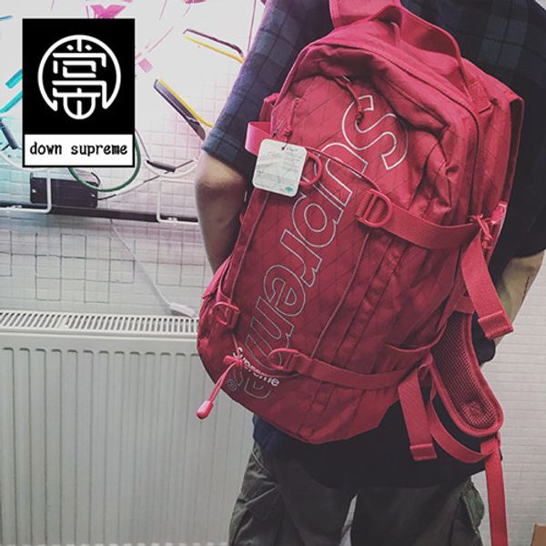2019 uprene fa hion trend with upreme 18fw 45th backpack 3m men uprene women general color red upreme backpack high waterproof quality 
2019 uprene fa hion trend with upreme 18fw 45th backpack 3m men uprene women general color red upreme backpack high waterproof quality