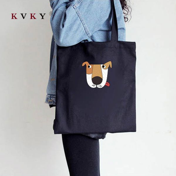 women canvas tote bag cloth cartoon white cross body shoulder bag cute dog shopping bags female party handbag bolsa reutilizable
women canvas tote bag cloth cartoon white cross body shoulder bag cute dog shopping bags female party handbag bolsa reutilizable