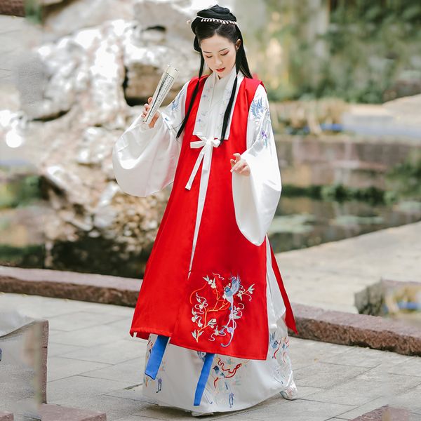 hanfu dress ancient tang suit dynasty for women chinese style folk dance costume festival outfist fancy stage clothing sl1727, Black;red
hanfu dress ancient tang suit dynasty for women chinese style folk dance costume festival outfist fancy stage clothing sl1727, Black;red