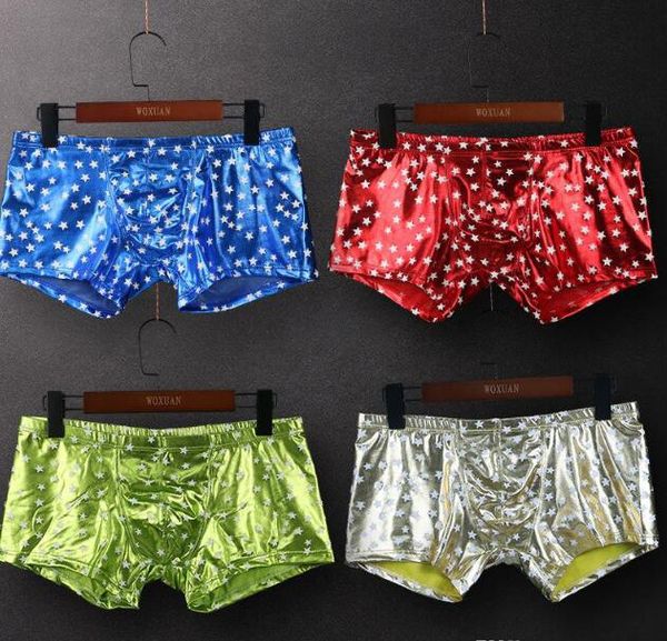 новые мужчины звезды printed нижнее белье мужчины sexy кожезаменитель мода боксёры трусы мужской tight мальчик сатин блестящие трусы, Black;white
новые мужчины звезды printed нижнее белье мужчины sexy кожезаменитель мода боксёры трусы мужской tight мальчик сатин блестящие трусы, Black;white