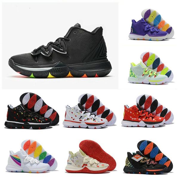 2019 new kyrie 5 ep easter purple smiling face multicolor rainbow black soul basketball shoes for irving 5s mens sports sneakers size 40-46
2019 new kyrie 5 ep easter purple smiling face multicolor rainbow black soul basketball shoes for irving 5s mens sports sneakers size 40-46