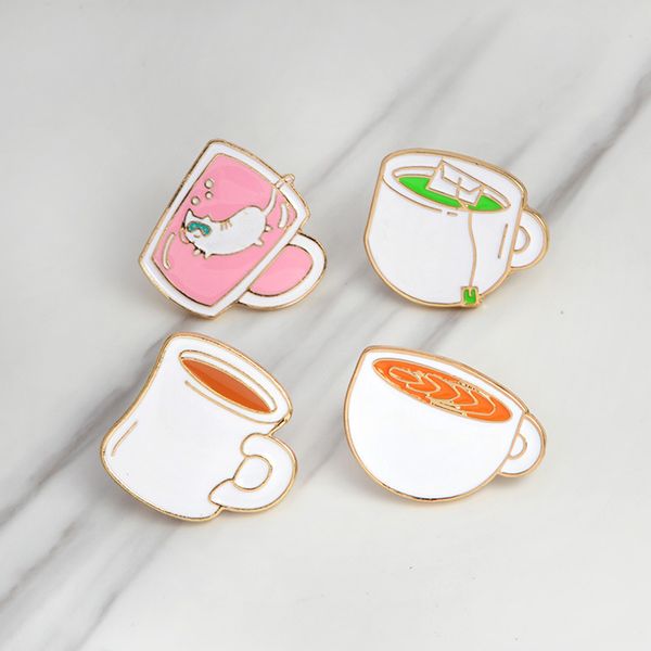 4pcs women men metal alloy badge creative enamel brooch pins, cartoon cups brooches set, Gray
4pcs women men metal alloy badge creative enamel brooch pins, cartoon cups brooches set, Gray