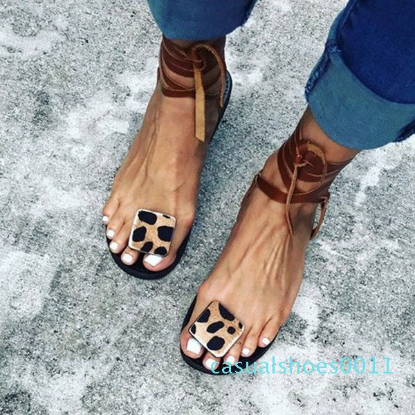 2020 summer strap sandals women's flats open toe leopard casual rome plus size 35-43 c11, Black
2020 summer strap sandals women's flats open toe leopard casual rome plus size 35-43 c11, Black