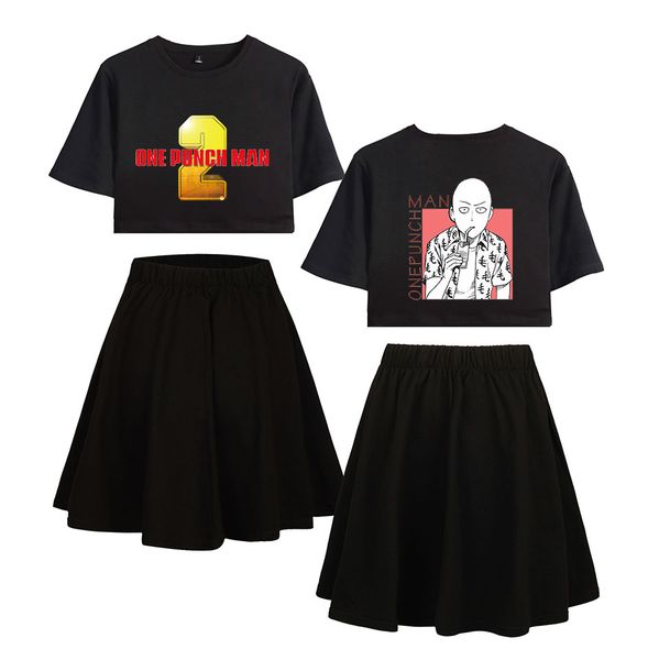 2019 one punch man short skirt suit short sleeve t-shirt and skirt suit two piece casual new sets, Black
2019 one punch man short skirt suit short sleeve t-shirt and skirt suit two piece casual new sets, Black