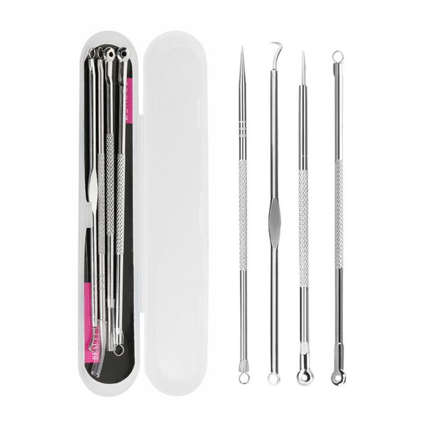 4pcs stainless steel blackhead comedone acne pimple belmish extractor vacuum blackhead remover black dots cleaner beauty tool
4pcs stainless steel blackhead comedone acne pimple belmish extractor vacuum blackhead remover black dots cleaner beauty tool