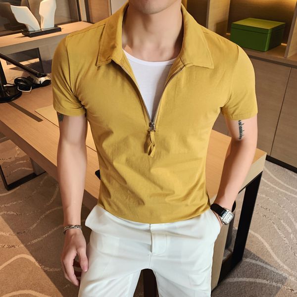 summer fake tow piece short sleeve yellow shirt men breathable casual shirt slim fit zipper solid homme 3xl, White;black
summer fake tow piece short sleeve yellow shirt men breathable casual shirt slim fit zipper solid homme 3xl, White;black
