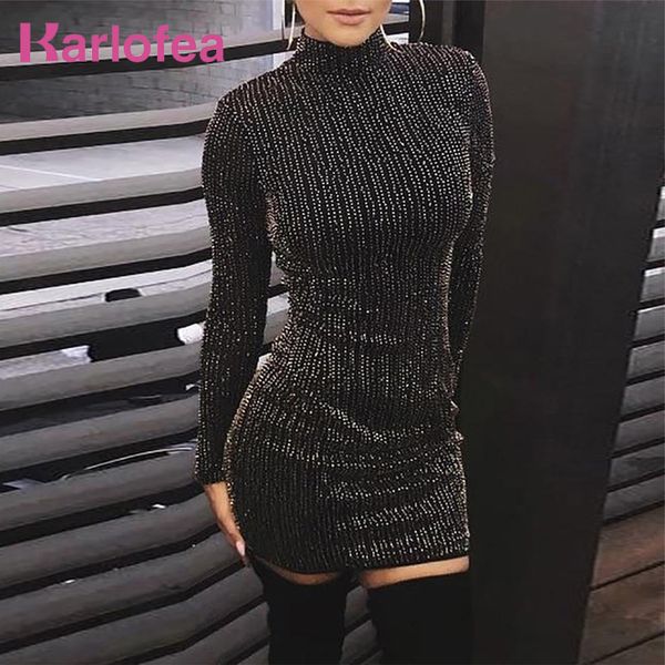 karlofea fashion winter outfits mini dress elegant long sleeve bodycon tight club wear chic shiny black party short women dress, Black;gray
karlofea fashion winter outfits mini dress elegant long sleeve bodycon tight club wear chic shiny black party short women dress, Black;gray
