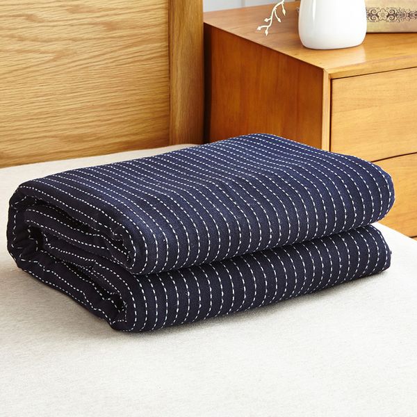 washed gauze pure cotton stripe retro breathable summer super soft sofa bedding travel sleeping cover blanket for children
washed gauze pure cotton stripe retro breathable summer super soft sofa bedding travel sleeping cover blanket for children