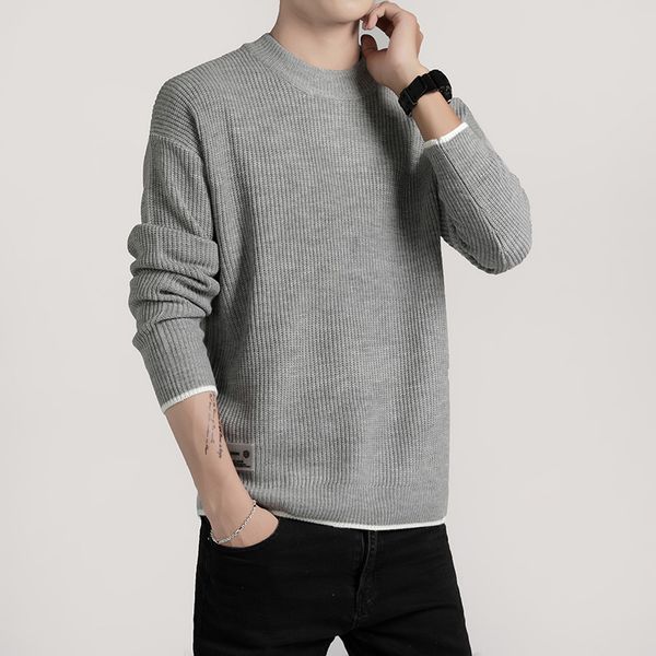 fall/winter 2019 men's knitwear -- solid color turtleneck, loose sweater size -xxl, White;black
fall/winter 2019 men's knitwear -- solid color turtleneck, loose sweater size -xxl, White;black