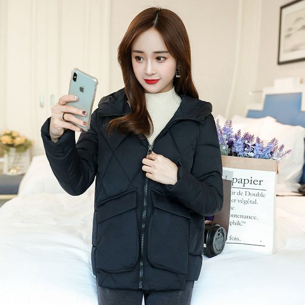 women's down & parkas 2021 hooded women winter jacket short cotton coat womens outwear solid color parka stand collar, Black
women's down & parkas 2021 hooded women winter jacket short cotton coat womens outwear solid color parka stand collar, Black