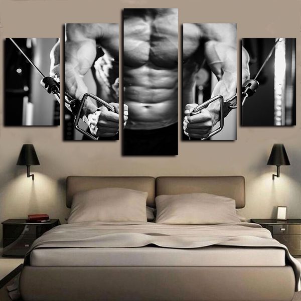 5 piece canvas wall art oil paintings giclee art print gym fitness muscle modern pictures poster for bedroom living room home decor
5 piece canvas wall art oil paintings giclee art print gym fitness muscle modern pictures poster for bedroom living room home decor