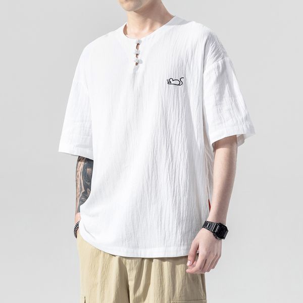 big size men's loose short-sleeved t-shirt 2020 summer high-quality comfortable cotton embroidery brand clothing fashion t-shirt, White;black
big size men's loose short-sleeved t-shirt 2020 summer high-quality comfortable cotton embroidery brand clothing fashion t-shirt, White;black