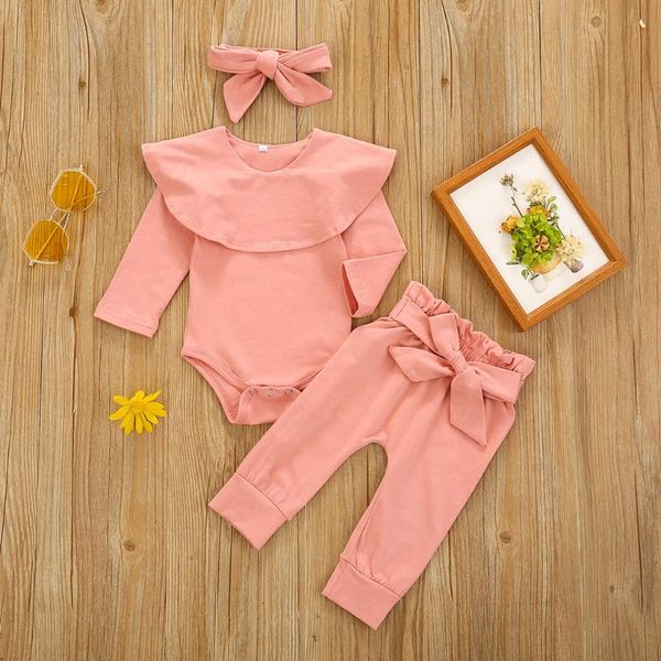 newborn baby girls clothes long sleeve solid romper pants long pants headbands 3pcs outfits cotton baby clothes set, White
newborn baby girls clothes long sleeve solid romper pants long pants headbands 3pcs outfits cotton baby clothes set, White