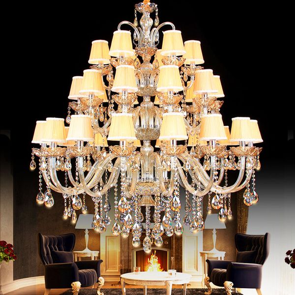 Large Crystal Chandeliers Modern Chrome Chandelier Lighting Dining Room Crystal Chandeliers Luxury Home Villa L Lighting