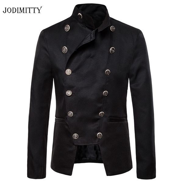 jodimitty fashion blazer men 2020 new business double-breasted jacket casual stand collar male blazer slim fit men jacket, Black;brown
jodimitty fashion blazer men 2020 new business double-breasted jacket casual stand collar male blazer slim fit men jacket, Black;brown