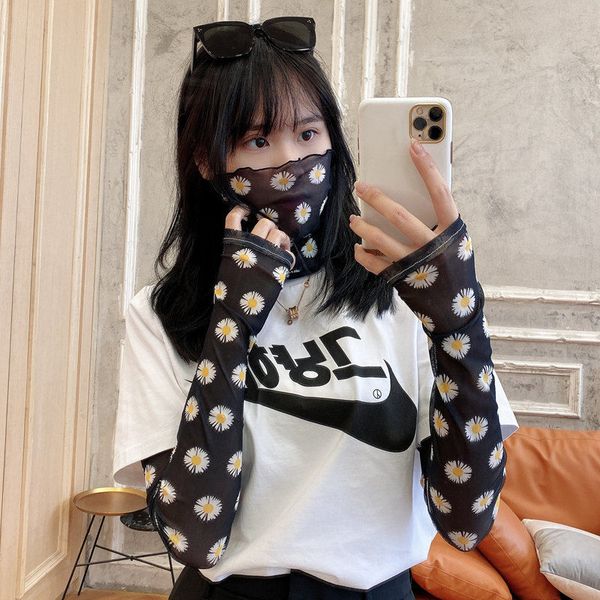 net red scarf female summer small scarf variety collar neck protection pullover riding veil long sunscreen sleeve, Black
net red scarf female summer small scarf variety collar neck protection pullover riding veil long sunscreen sleeve, Black