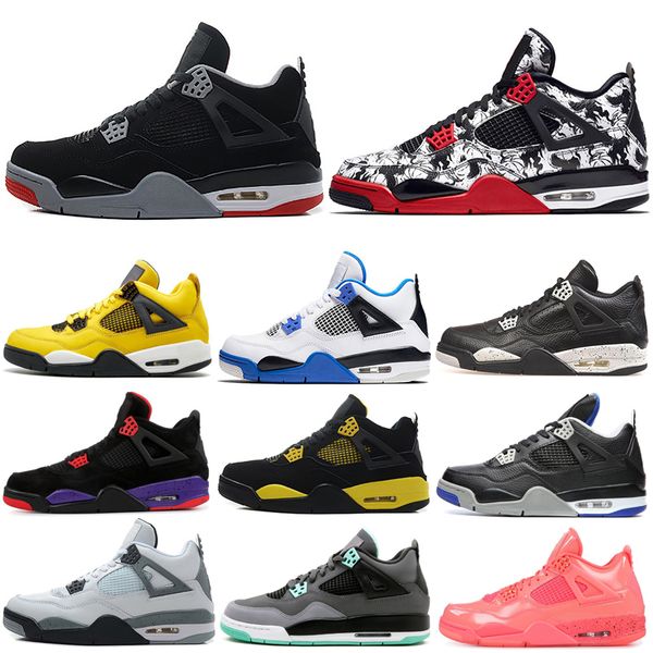 Air Retro Jordan 4s 4 Men Basketball Shoes Bred Cool Grey Raptors Black Cat Mens Trainers Athletic Sports Sneakers 7-13
Air Retro Jordan 4s 4 Men Basketball Shoes Bred Cool Grey Raptors Black Cat Mens Trainers Athletic Sports Sneakers 7-13