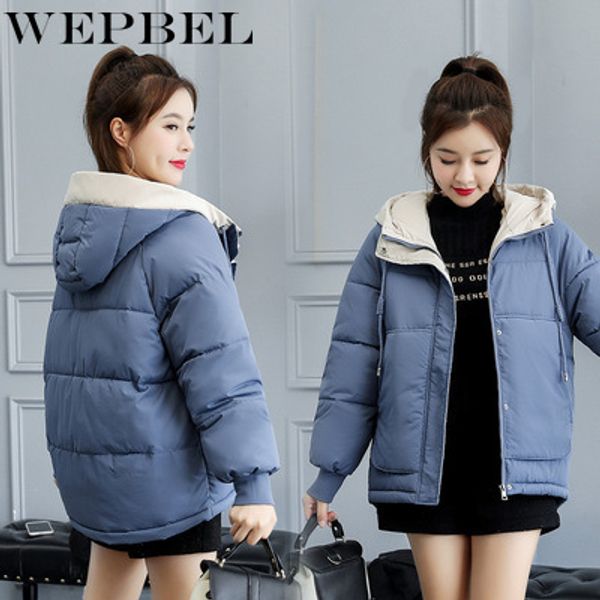 wepbel women winter jacket patchwork thickening warm coat hooded female down cotton-padded loose parkas short jacket coat, Black
wepbel women winter jacket patchwork thickening warm coat hooded female down cotton-padded loose parkas short jacket coat, Black
