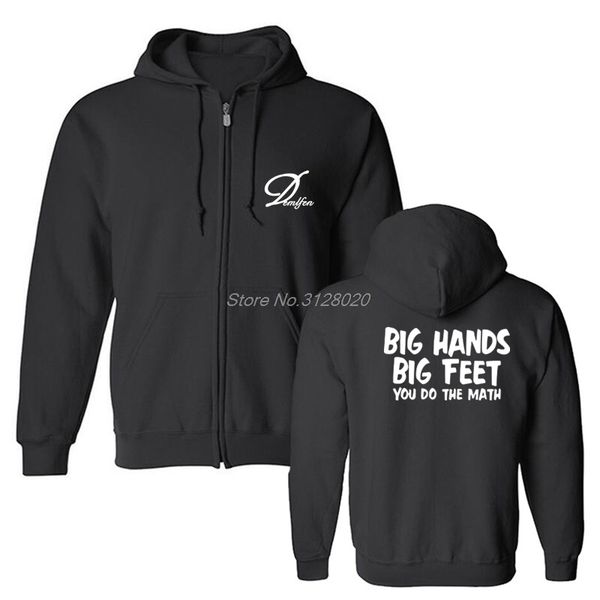 big hands big feet you do the math funny printed hoodie mens casual fleece cotton sweatshirts cotton jacket coat, Black
big hands big feet you do the math funny printed hoodie mens casual fleece cotton sweatshirts cotton jacket coat, Black