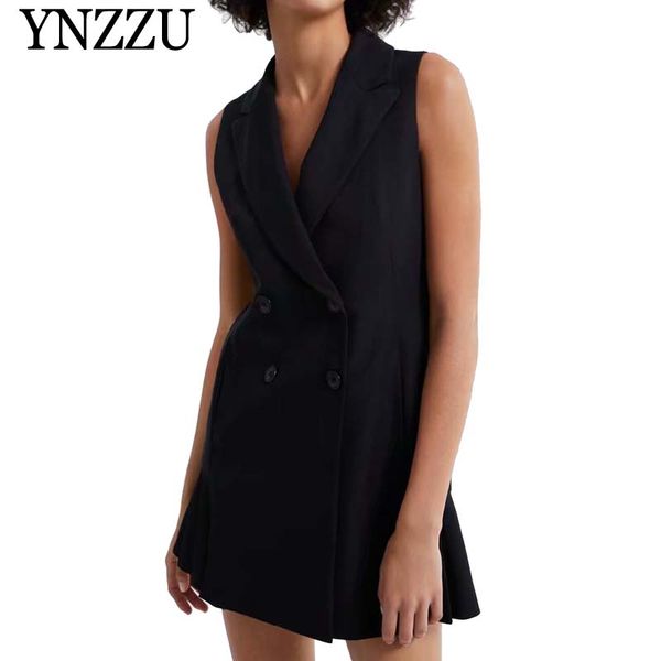 2019 new spring black blazer vest women elegant double breasted sleeveless waistcoat back pleated female work vest ao921, Black;white
2019 new spring black blazer vest women elegant double breasted sleeveless waistcoat back pleated female work vest ao921, Black;white