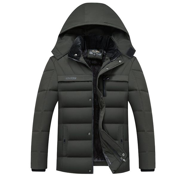 2019 fashion hooded winter coat men thick warm mens winter jacket windproof father's gift parka, Black
2019 fashion hooded winter coat men thick warm mens winter jacket windproof father's gift parka, Black