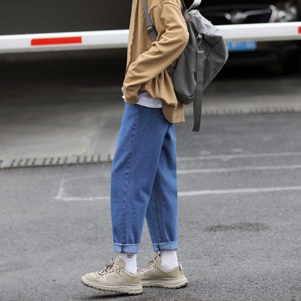 men's jeans 2019 autumn and winter new handsome wild solid color loose jeans youth personality fashion trend men's clothing, Blue
men's jeans 2019 autumn and winter new handsome wild solid color loose jeans youth personality fashion trend men's clothing, Blue