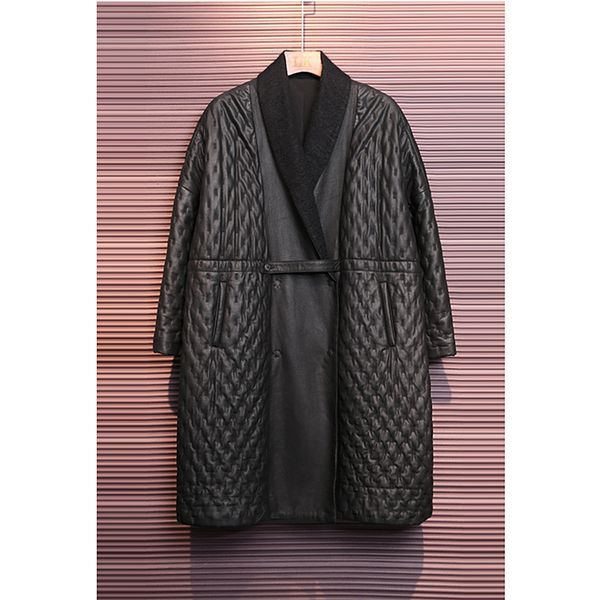 genuine leather jacket women oversize sheepskin winter coat korean fashion long jacket womens clothing casacos feminino yy781, Black
genuine leather jacket women oversize sheepskin winter coat korean fashion long jacket womens clothing casacos feminino yy781, Black