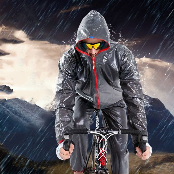 cycling raincoat jackets and pants set waterproof tpu rain suit with hooded bicycle travel rain wear breathable dust poncho coat, White;black
cycling raincoat jackets and pants set waterproof tpu rain suit with hooded bicycle travel rain wear breathable dust poncho coat, White;black