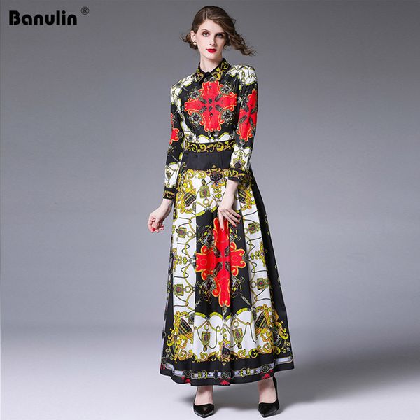 summer dress women designer dresses runway 2019 fashion luxury printed retro shirt collar maxi dress robe femme, Black;gray
summer dress women designer dresses runway 2019 fashion luxury printed retro shirt collar maxi dress robe femme, Black;gray