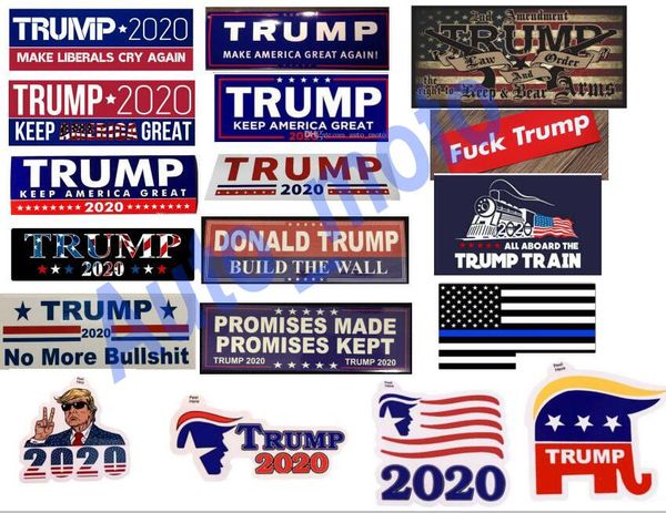 18 types new styles trump 2020 car stickers 7.6*22.9cm bumper sticker flag keep make america great decal for car styling vehicle paster dhl
18 types new styles trump 2020 car stickers 7.6*22.9cm bumper sticker flag keep make america great decal for car styling vehicle paster dhl