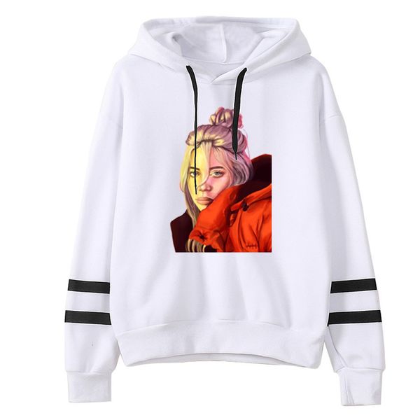 women clothes 2019 hoody ladies billie eilish cartoon image of american fashion singer printed new pattern hoodies women kawaii, Black
women clothes 2019 hoody ladies billie eilish cartoon image of american fashion singer printed new pattern hoodies women kawaii, Black