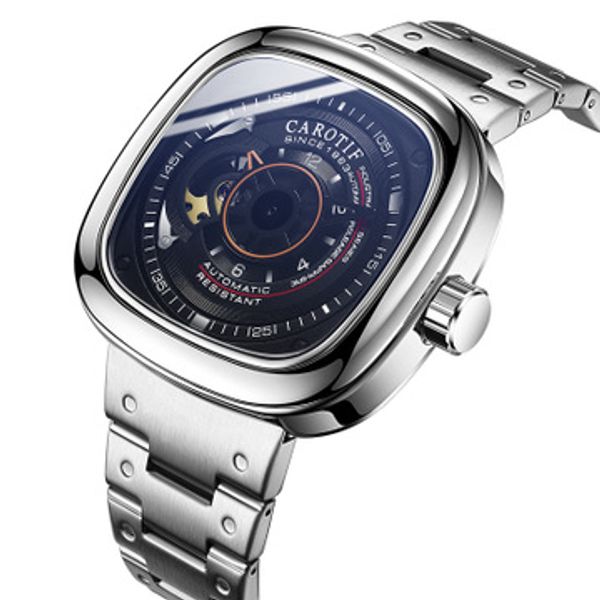 carotif luxury full steel men watches montre automatic mechancal wrist watches men reloj hombre business watch man, Slivery;brown
carotif luxury full steel men watches montre automatic mechancal wrist watches men reloj hombre business watch man, Slivery;brown