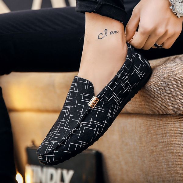 breathable men loafers 2020 spring summer men shoes casual shoes light canvas youth fashion flat footwear size 39-44, Black
breathable men loafers 2020 spring summer men shoes casual shoes light canvas youth fashion flat footwear size 39-44, Black