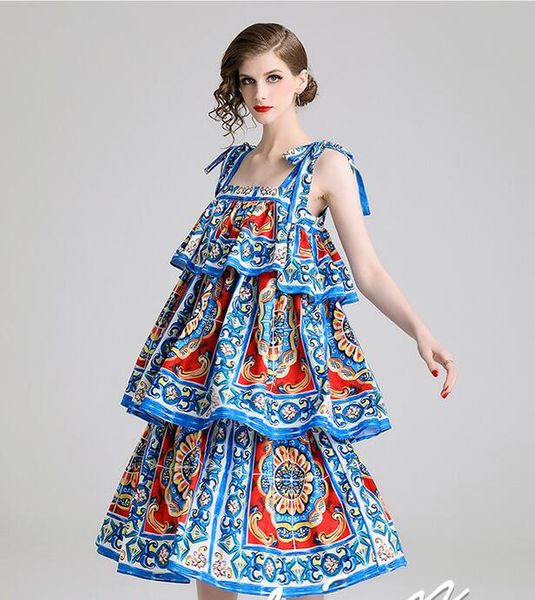 bandage printed cake skirt multi-layer dress street style dresses spaghetti strap summer flora printed mid-calf sleeveless, Black;pink
bandage printed cake skirt multi-layer dress street style dresses spaghetti strap summer flora printed mid-calf sleeveless, Black;pink