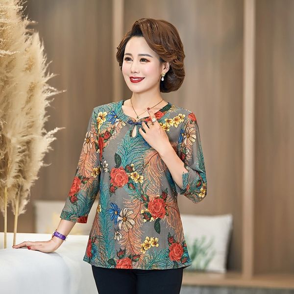 middle-aged mother coat t-shirt summer dress western style 2020 summer t-shirt belly-covering loose middle-aged and elderly women's, White
middle-aged mother coat t-shirt summer dress western style 2020 summer t-shirt belly-covering loose middle-aged and elderly women's, White