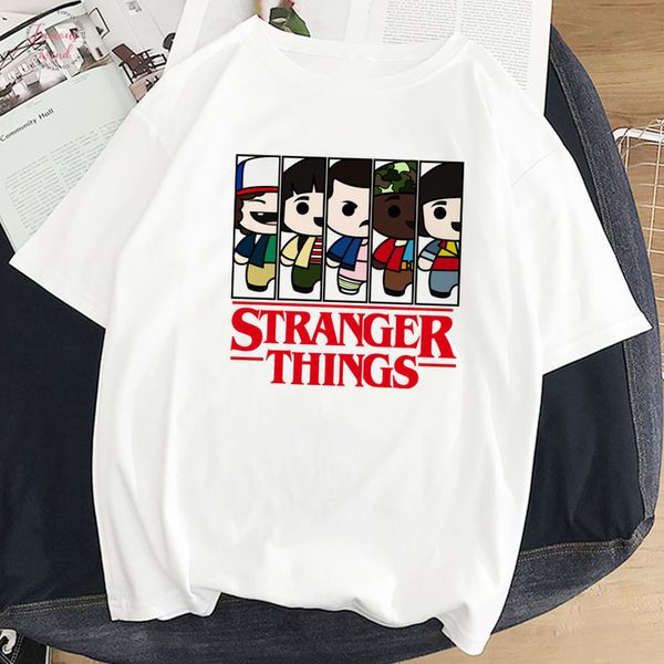 stranger things 3 funny tshirt women eleven cartoon printed t shirt upside down v neck female shirt harajuku tshirt ullzang tees, White
stranger things 3 funny tshirt women eleven cartoon printed t shirt upside down v neck female shirt harajuku tshirt ullzang tees, White