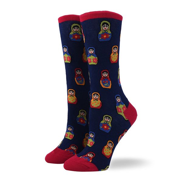 colorful women's cotton crew socks funny corgi dog flamingo animal pattern creative ladies novelty socks for gifts, Black;white
colorful women's cotton crew socks funny corgi dog flamingo animal pattern creative ladies novelty socks for gifts, Black;white
