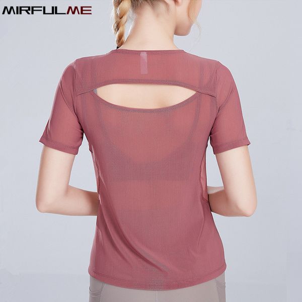 women t-shirt mesh hollow out yoga shirt female short sleeve running sport t-shirt quick dry fitness workout gym tee blouse, White;red
women t-shirt mesh hollow out yoga shirt female short sleeve running sport t-shirt quick dry fitness workout gym tee blouse, White;red