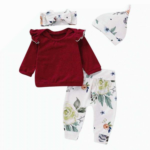 muqgew baby girls boys clothes 4pcs toddler baby girls floral print pants cap headband ruffles outfits set roupa infantil, White
muqgew baby girls boys clothes 4pcs toddler baby girls floral print pants cap headband ruffles outfits set roupa infantil, White