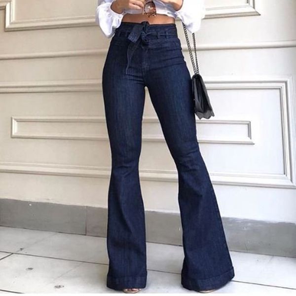 women denim tie flare boyfriend ladies high waist skinny bell bottom pants autumn wide leg mom jeans y200417, Blue
women denim tie flare boyfriend ladies high waist skinny bell bottom pants autumn wide leg mom jeans y200417, Blue