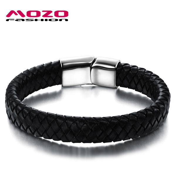 charm bracelets fashion simple male black leather rope chain classic magnetic buckle men party jewelry accessories ps894, Golden;silver
charm bracelets fashion simple male black leather rope chain classic magnetic buckle men party jewelry accessories ps894, Golden;silver