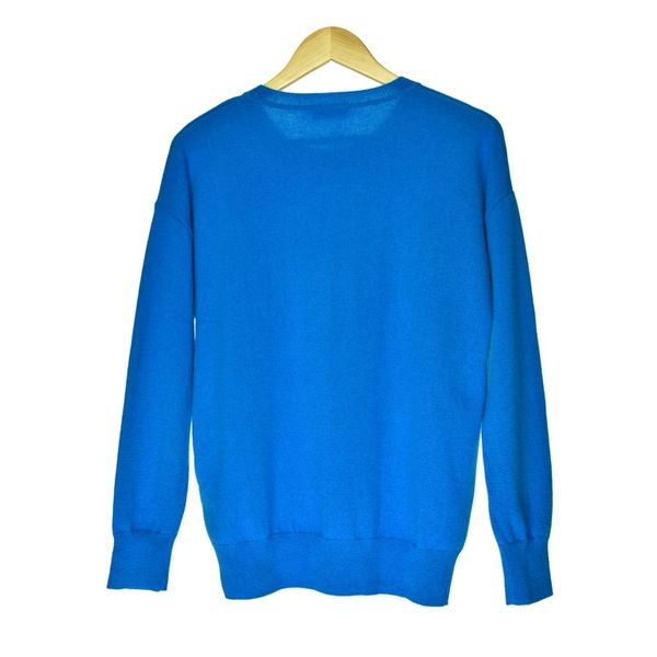 2019 autumn and winter new women sweater blue/black knitwear casual pullover, White;black
2019 autumn and winter new women sweater blue/black knitwear casual pullover, White;black