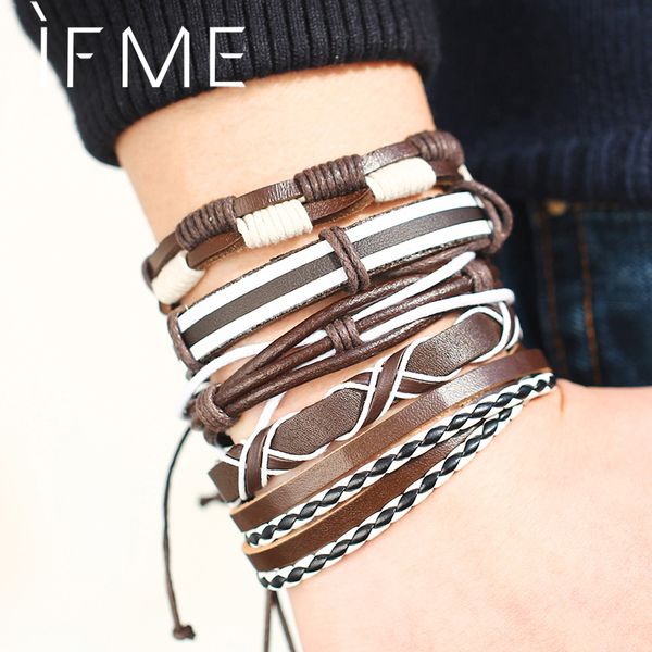 if me fashion multiple layers punk leather bracelets men popular rope chain charms leather bracelet for men jewelry gifts, Golden;silver
if me fashion multiple layers punk leather bracelets men popular rope chain charms leather bracelet for men jewelry gifts, Golden;silver
