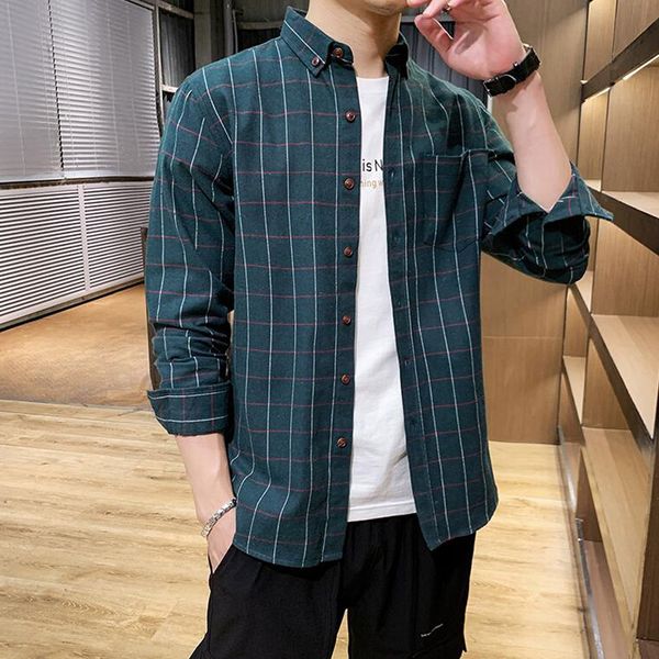 men's casual shirts plaid shirt long sleeve wide fashion men business formal cotton slim fit plus size, White;black
men's casual shirts plaid shirt long sleeve wide fashion men business formal cotton slim fit plus size, White;black